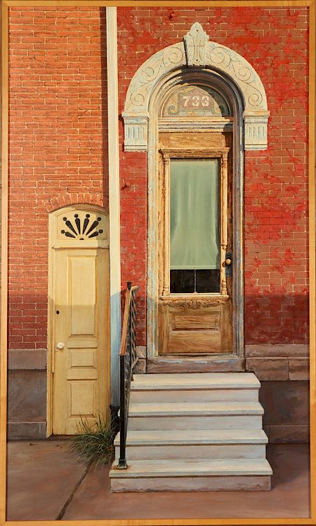 Appraisal: ALLAN GROW DOORWAY OIL ON CANVAS SIGNED Allan Grow American