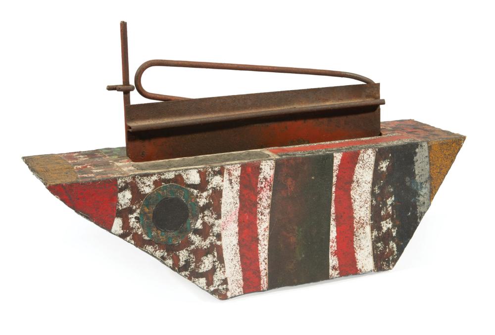 Appraisal: Edward Whiteman American Louisiana b Barge wood iron paint and