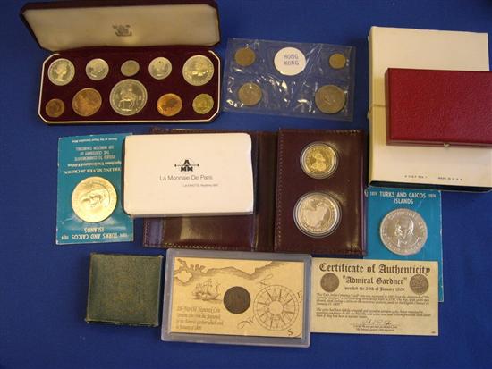 Appraisal: Foreign coin sets including British piece coronation proof set in