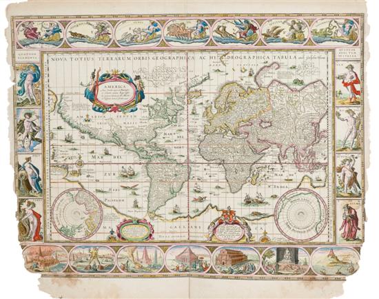 Appraisal: World Blaeu Nova Totius Terrarum Orbis Geographica Ac Hydrographica Tabula