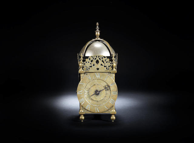 Appraisal: A good second period brass lantern clock Thomas Wheeler neare