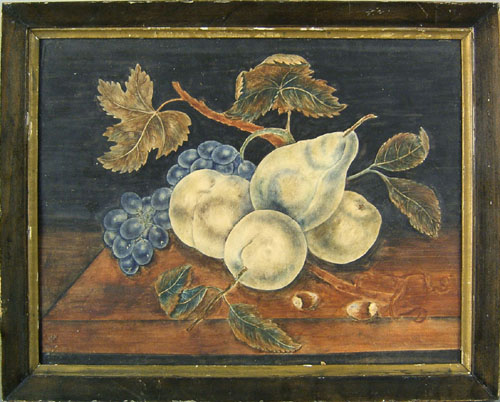 Appraisal: Watercolor theorem early th c of fruit x