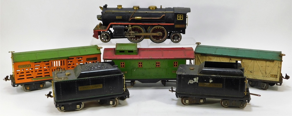 Appraisal: LIONEL STANDARD E ENGINE TRAIN CARS TENDER United States Early