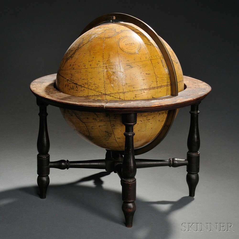 Appraisal: Donaldson's -inch Terrestrial Globe c with twelve printed gores cartouche