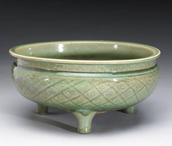 Appraisal: Monochrome Wares Ming Dynasty Of compressed globular form with a