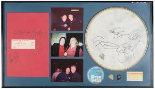 Appraisal: Crosby Stills Nash Young CSN Y Autographed Concert Memorabilia Display