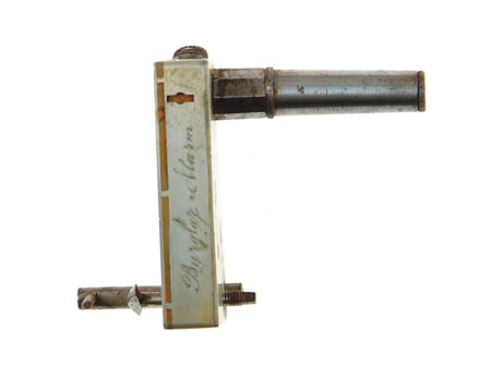 Appraisal: BROOKS SOPER PATENT MODEL FOR A BURGLAR ALARM Cal part