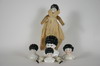 Appraisal: DOLL PARTS - Lot of four china heads heads only