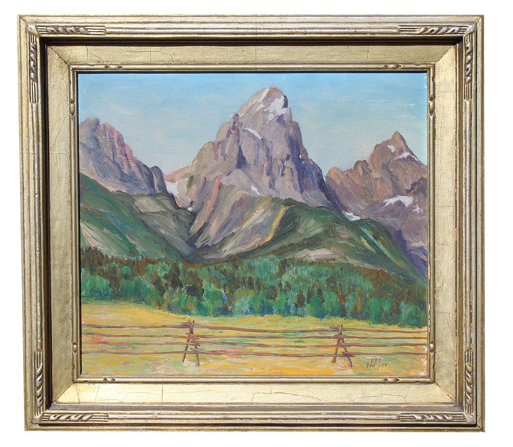 Appraisal: Lee Barley Taos Landscape Painting Lee Barley Taos Landscape Painting