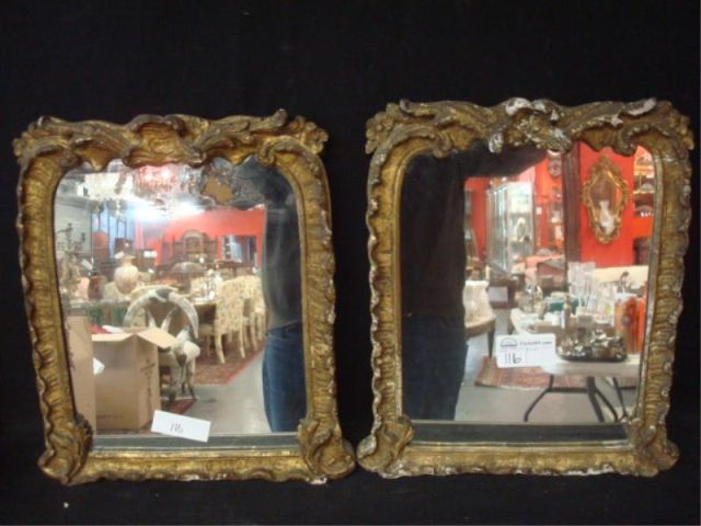 Appraisal: Pair of th Cent Gilt Mirrors From a Westport CT