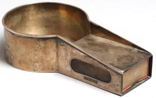 Appraisal: Asprey Art Deco Sterling Silver Cigar Ashtray The Art Deco-era