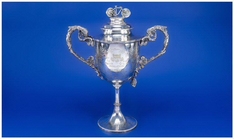 Appraisal: Silver Plated Trophy The Marshall Challenge Cup Presented by Lewis