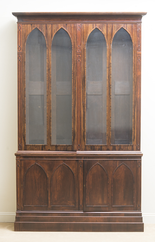 Appraisal: AMERICAN ROSEWOOD BOOKCASE ft in x x in Estimate -