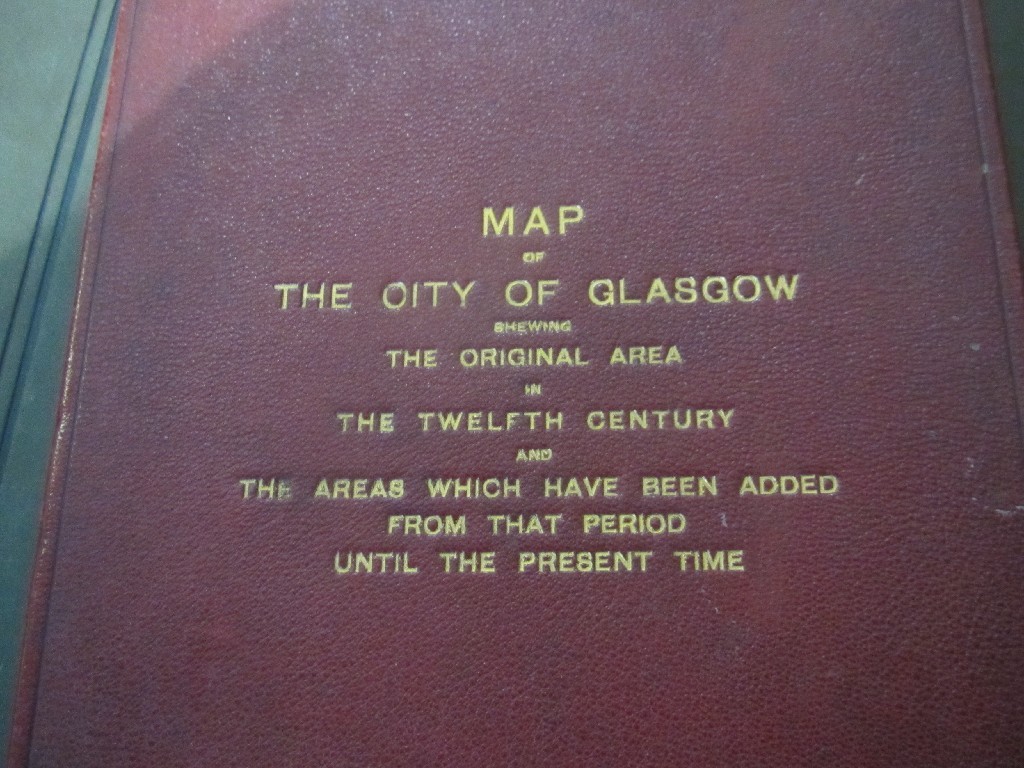 Appraisal: Lot comprising map of the City of Glasgow showing the