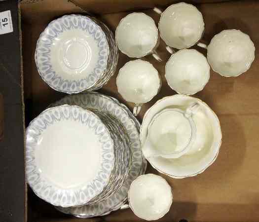 Appraisal: Hughes Co Part Tea Set comprising Cups Side Plates Serving