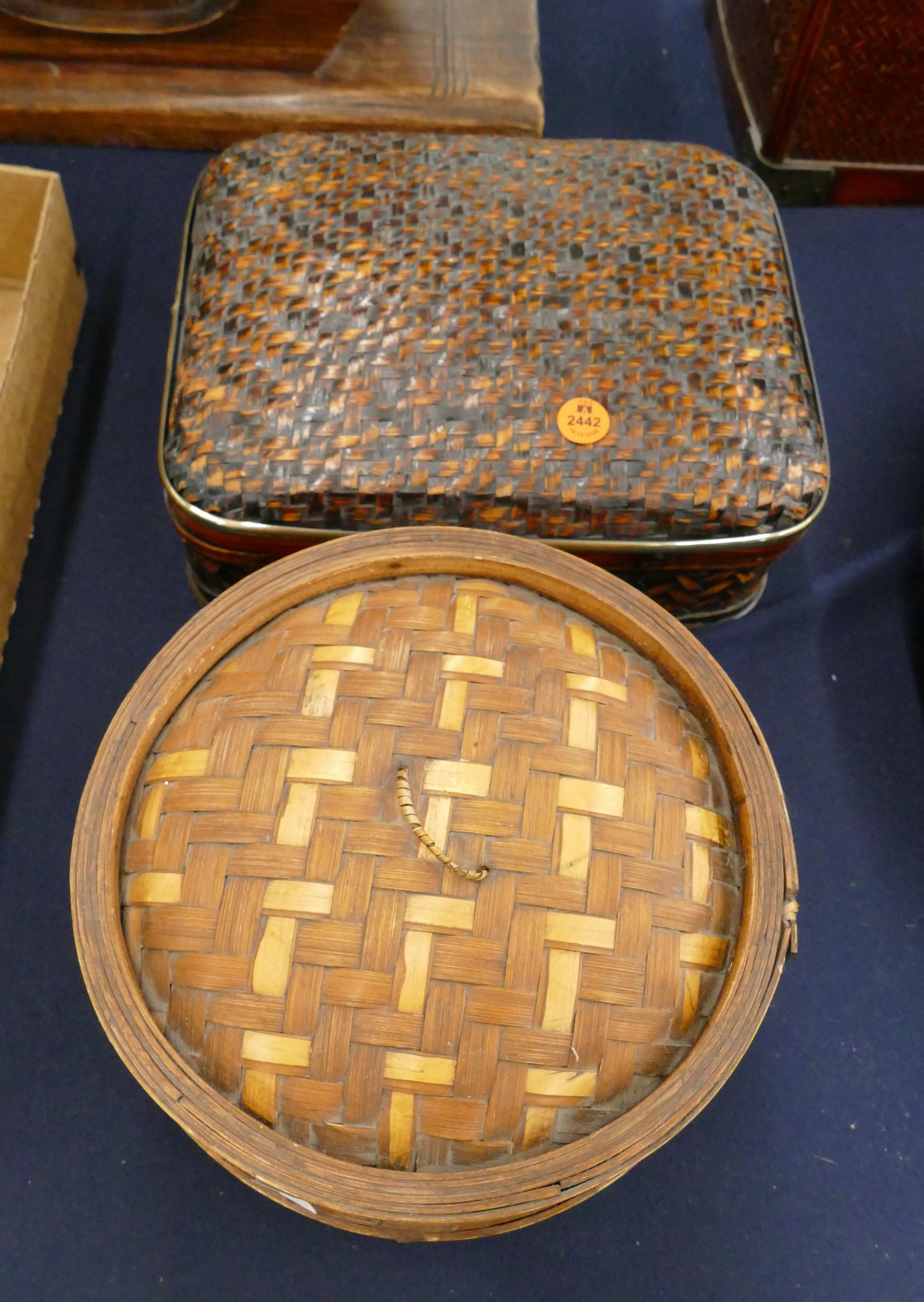 Appraisal: pc Chinese Covered Food Baskets- '' and ''