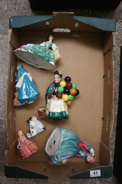 Appraisal: A collection of Royal Doulton figures comprising Old Balloon Seller