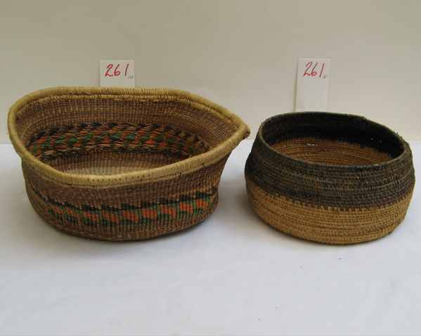 Appraisal: TWO NATIVE AMERICAN WOVEN BASKETS North Coast Region One an