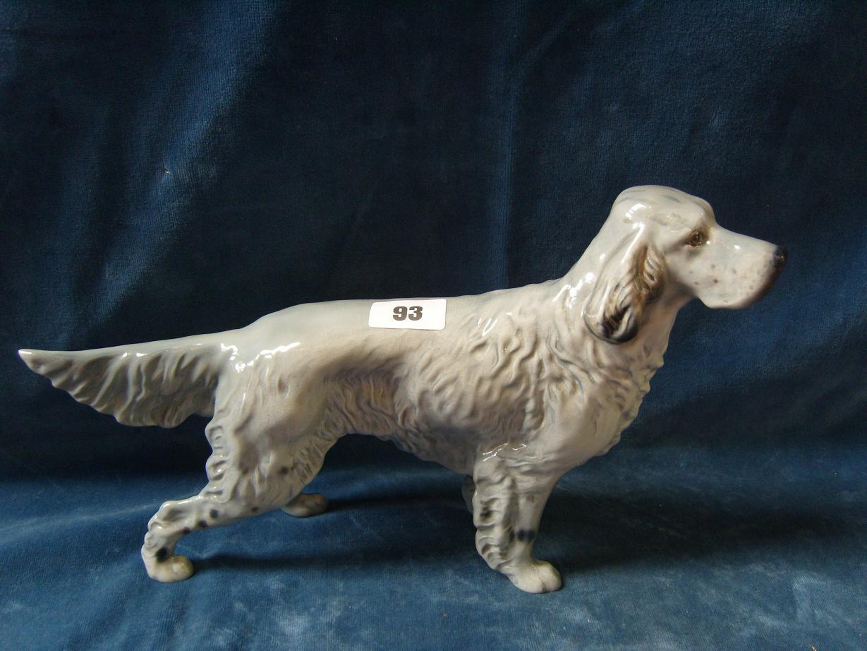 Appraisal: A large Beswick model of a grey English Setter dog