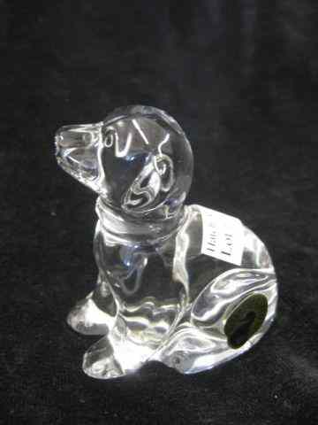 Appraisal: Waterford Crystal Figurine Seated Lab Puppy '' tall excellent