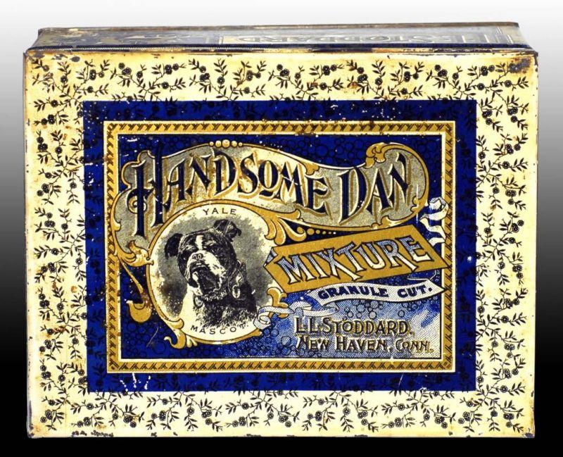 Appraisal: Handsome Dan Horizontal Tobacco Box Description Manufactured by L L