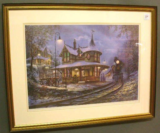 Appraisal: Framed and numbered print by Bart Phillips Sloane On Time