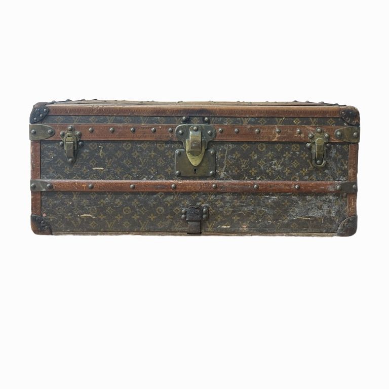 Appraisal: Vintage Steamer Louis Vuitton Courier Trunk Vintage Steamer Louis Vuitton