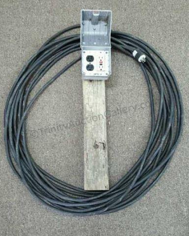 Appraisal: The extension cord is made of heavy duty Coleman -