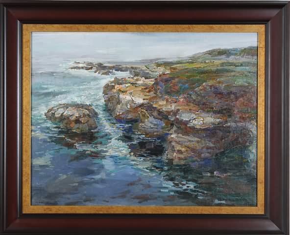 Appraisal: Seascape oil on canvas x relined SLL Artist American th