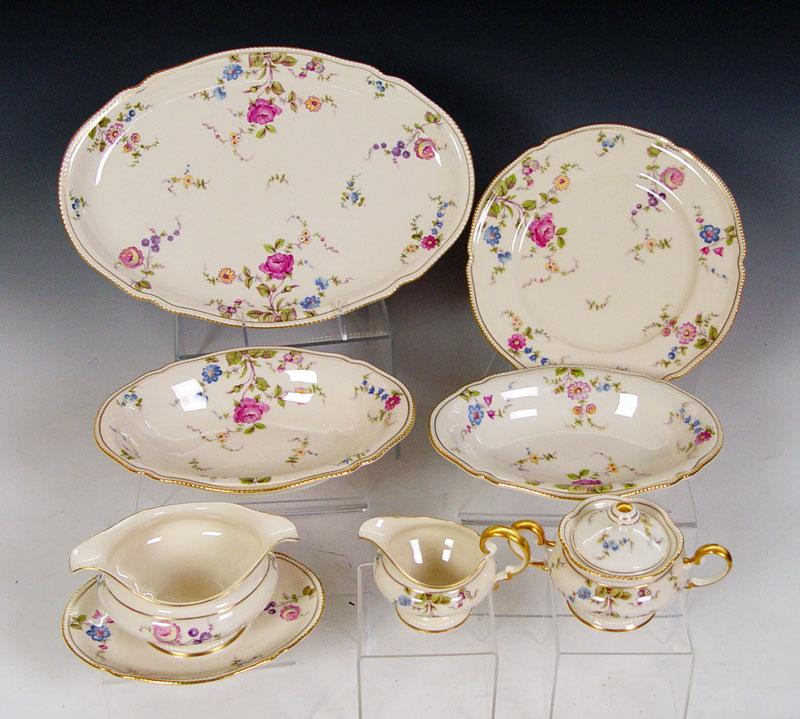 Appraisal: CASTLETON ''SUNNYVALE'' FINE CHINA SERVICE pieces to include platter oval