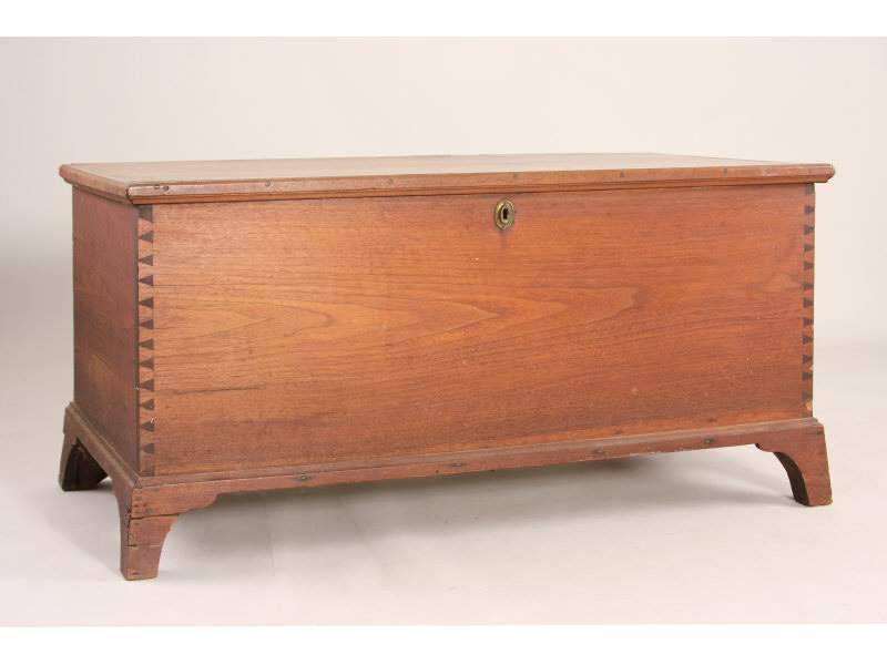 Appraisal: Blanket Chest PA ca walnut with white pine secondary wood