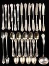 Appraisal: PCS MIXED TIFFANY SILVER - Including S P Demitasse Spoons