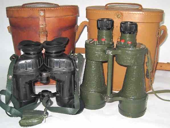 Appraisal: Set of Army Field Binnoculars in leather case and Set