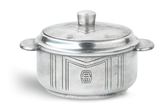 Appraisal: COMPAGNIE de NAVIGATION SUD-ATLANTIQUE Silver covered sugar bowl by Christofle