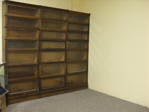 Appraisal: WERNICKE OAK SEVEN SECTION BARRISTER BOOKCASE Comprised of seven graduated