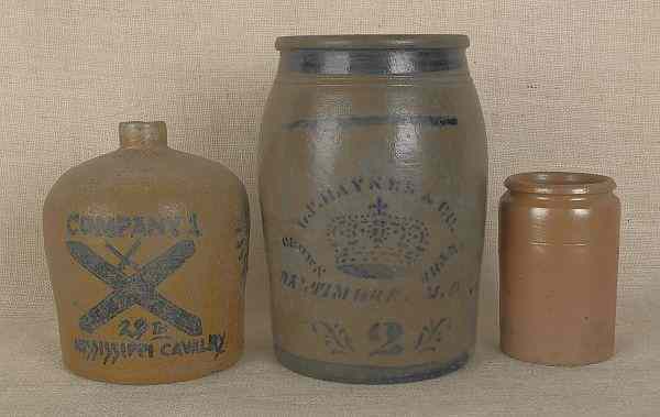 Appraisal: Maryland stoneware crock stenciled D F Haynes Co Baltimore M