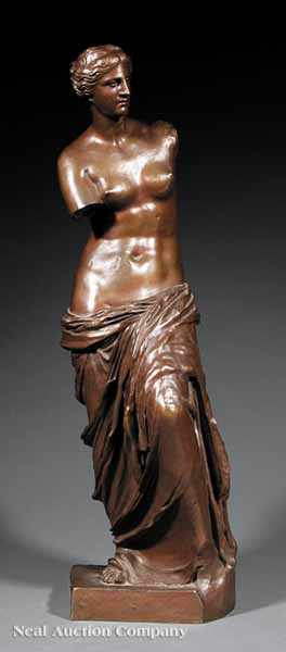 Appraisal: A French Bronze of the Venus de Milo early th