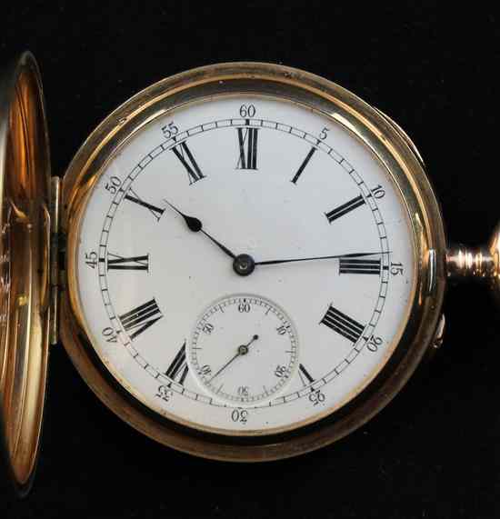 Appraisal: An early th century Russian ct gold hunter pocket watch