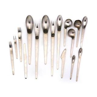 Appraisal: Suite of A Michelsen Plated Flatware Suite Of Arne Jacobsen