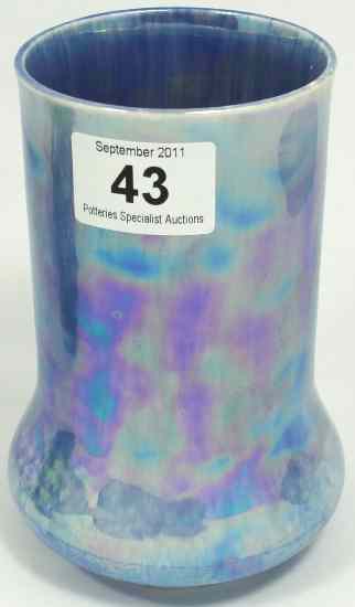 Appraisal: Ruskin Pottery Vase with Irridescent Blue Lustre Glaze