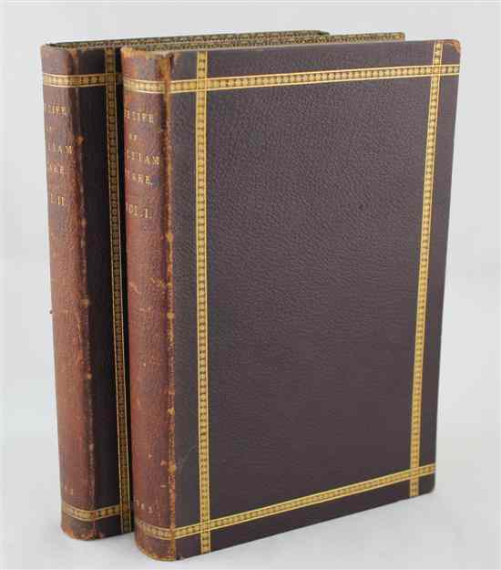 Appraisal: GILCHRIST A LIFE OF WILLIAM BLAKE vols illustrated with blakes