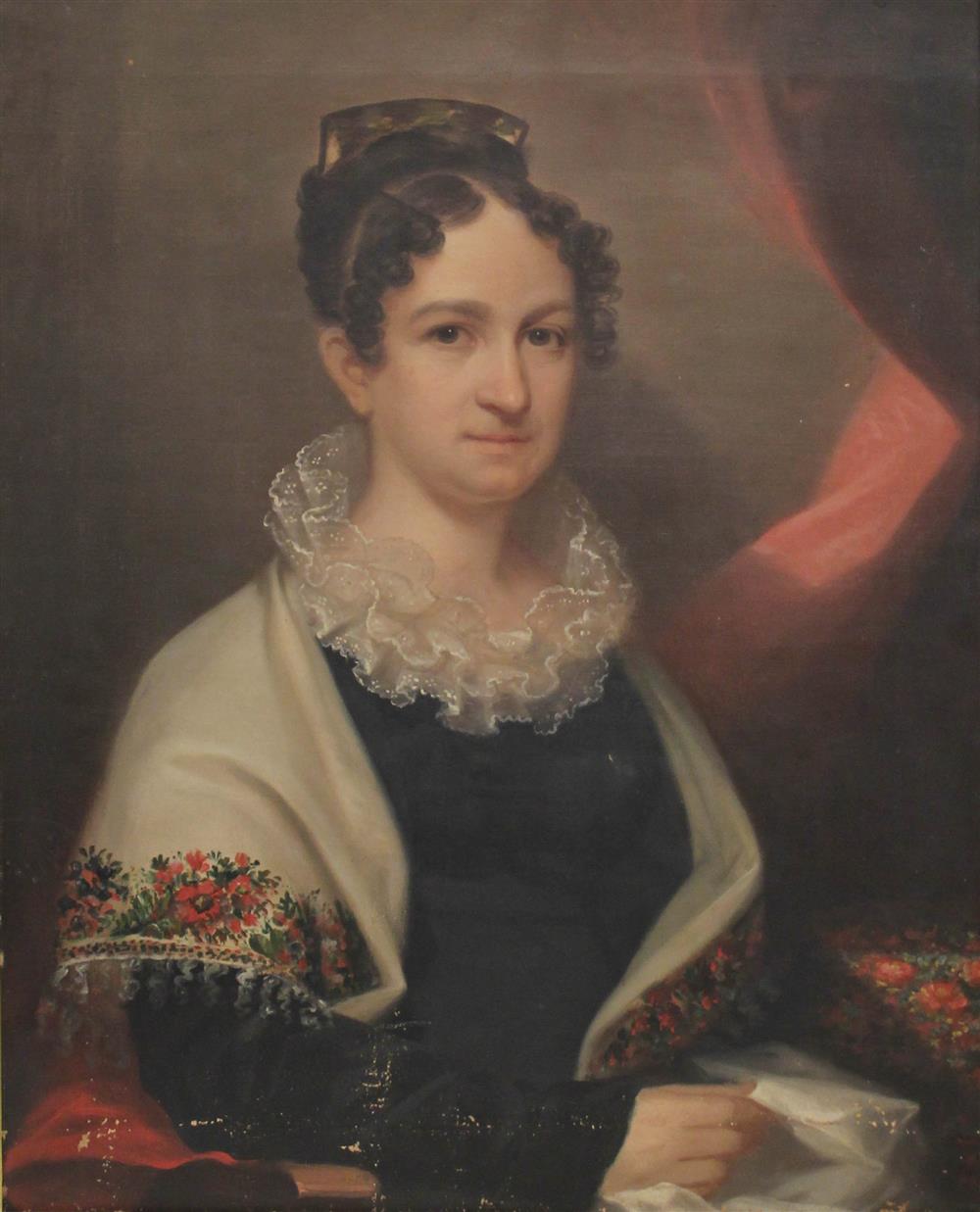 Appraisal: ATTRIBUTED TO EZRA AMES AMERICAN - PORTRAIT OF MARY ANN