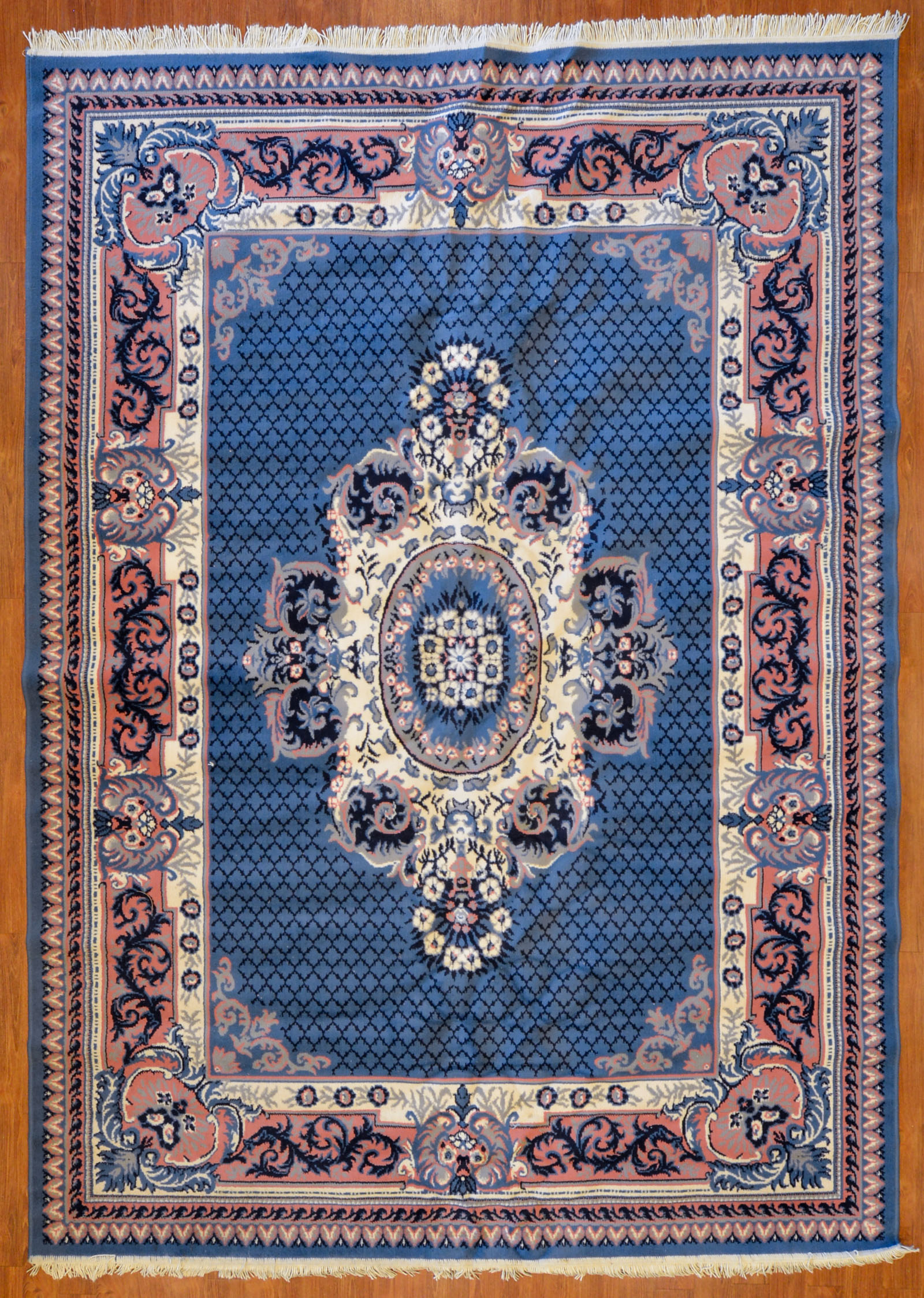 Appraisal: PERSIAN DESIGN MACHINE MADE RUG X Modern machine made polypropylene