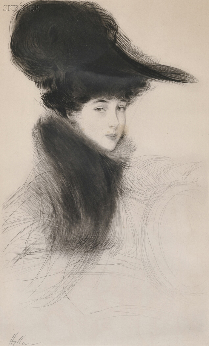 Appraisal: Paul C sar Helleu French - La Duchesse de Marlborough