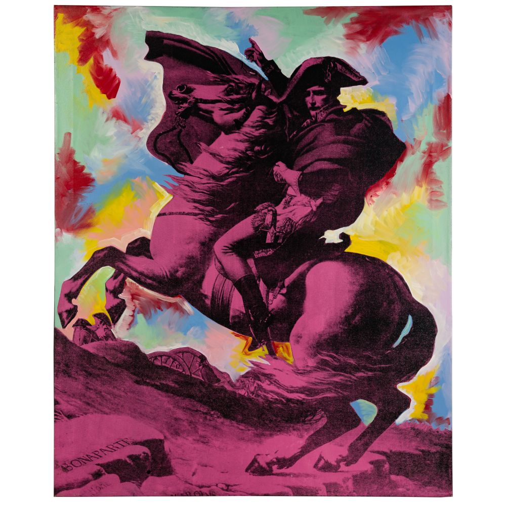 Appraisal: STEVEN KAUFMAN AMERICAN - NAPOLEON SILKSCREEN ON CANVASUndated hand signed