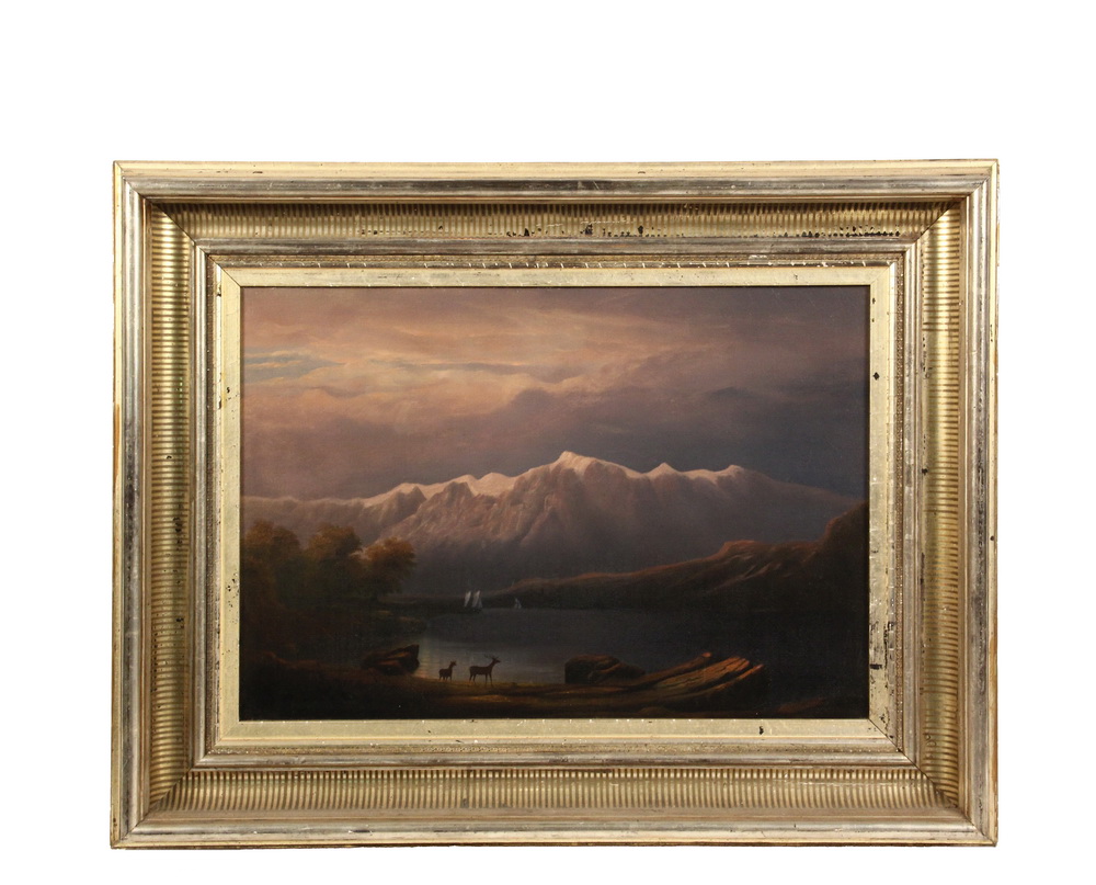 Appraisal: JAMES EMERY NY ME - Mount Katahdin Maine oil on