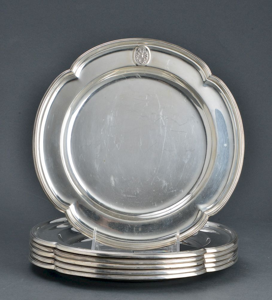 Appraisal: Hawksworth Eyre Co Silver Place Plates Hawksworth Eyre Co Ltd