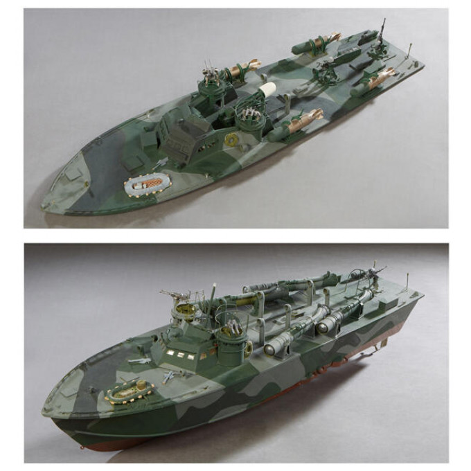 Appraisal: Handmade Wooden Model of an Early Higgins PT Boat painted