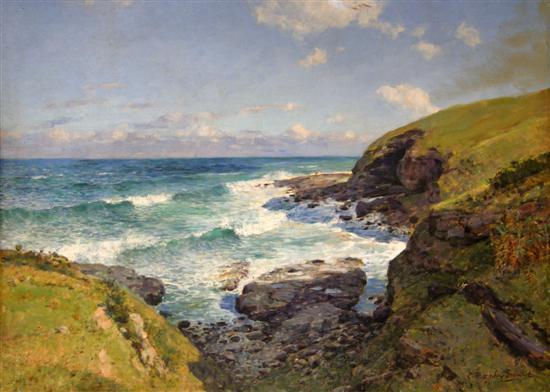 Appraisal: Cecil Thornley Stewart - South African coastal landscape with a