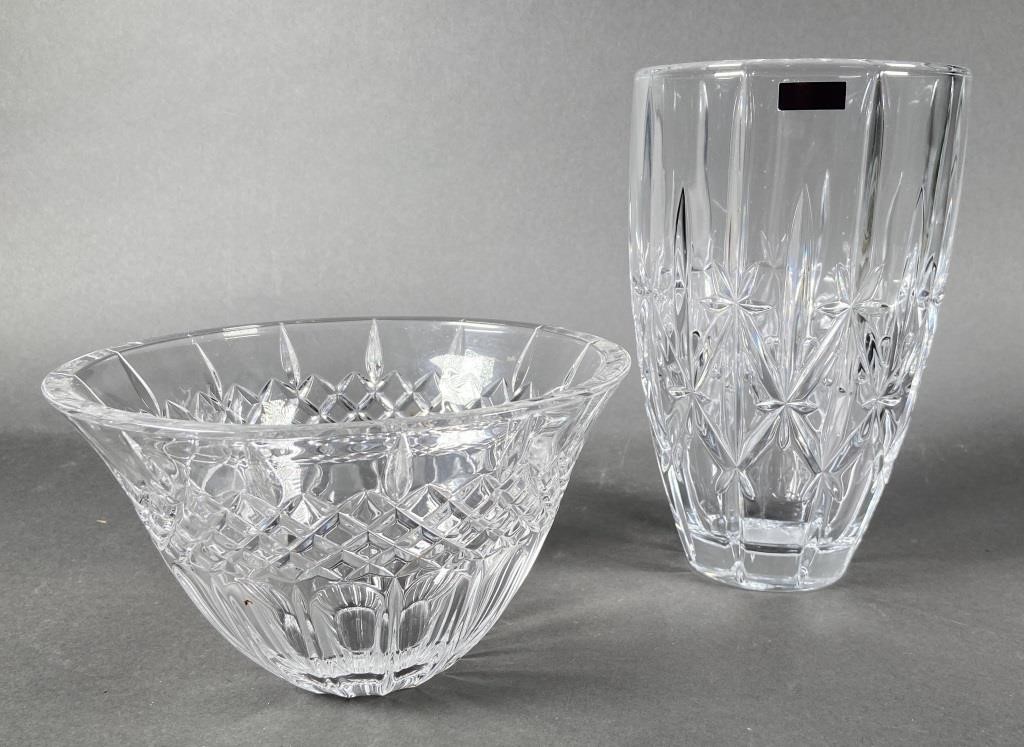 Appraisal: Two pieces of Waterford crystal for one money MARQUIS by